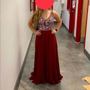 Marroon Prom Dress